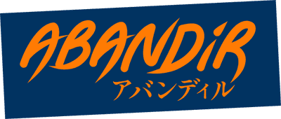 “Abandir” written in bold brush strokes. The same name's also written in Japanese katakana.