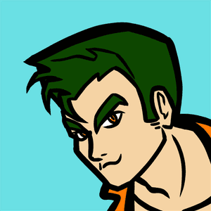 Face of a man, Abandir, smilin' little slyly atcha.